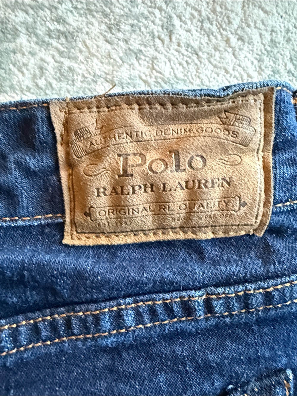 Polo by Ralph Lauren Boys Hampton Straight Dark Wash Jeans, Size 20 - Picture 6 of 6